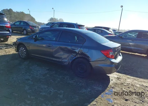 2012 Honda Civic Lx from USA, damaged, VIN 19XFB2F57CE098376